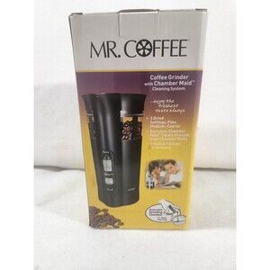 Mr. Coffee 12 Cup Electric Coffee Grinder with Multi Settings, Black, 3 Speed...